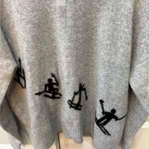 Lou & Grey Women's Light Gray ski Sweater